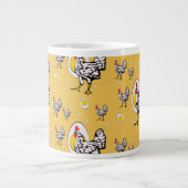 Retro Chickens Jumbo-Tasse (Vorderseite)