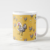 Retro Chickens Jumbo-Tasse (Rechts)