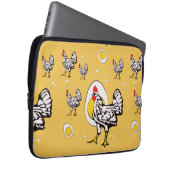 Retro Chickens Laptopschutzhülle (Vorne Rechts)