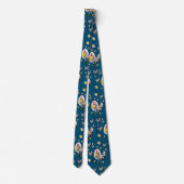 Retro Chickens Neck Tie Krawatte (Rückseite)