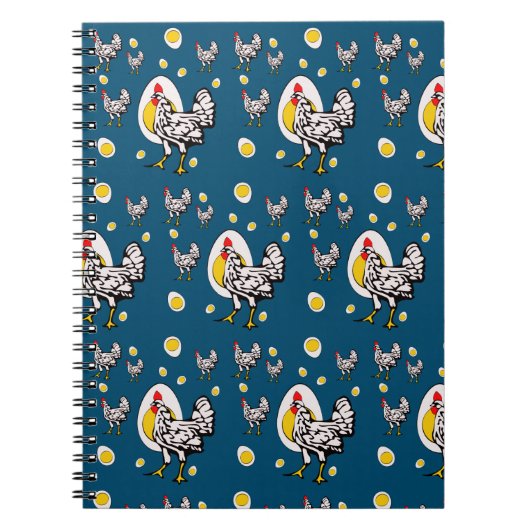 Retro Chickens Notizblock (Vorderseite)