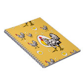 Retro Chickens Notizblock (Rechte Seite)