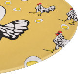 Retro Chickens Schneidebrett (Ecke)