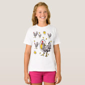 Retro Chickens T-Shirt (Vorne ganz)