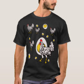 Retro Chickens T-Shirt (Vorderseite)