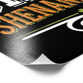 Retro Chief Shenanigator Lucky Leprechaun Hat Fotodruck (Ecke)