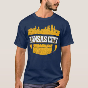 Retro Chiefs Fan Vintag Kansas City Skyline T-Shirt