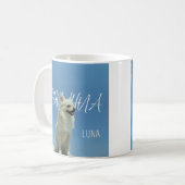 Retro Chihuahua Blauer Himmel Individuelle Tasse f (Vorderseite Links)