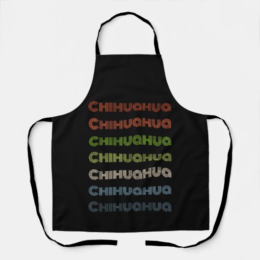 Retro Chihuahua Design Schürze (Vorderseite)