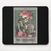 Retro Chihuahua Dog Lover The Moon Halloween , Wom Mousepad (Vorne)