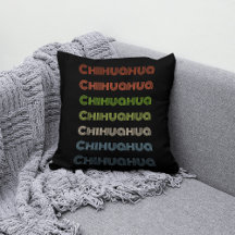 Retro "Chihuahua" farbenfrohe gestreifte Gestaltun