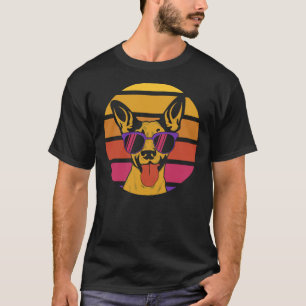 Retro Chihuahua Idee für Angepassten Hund T-Shirt