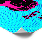 Retro Chihuahua Illustration Poster (Ecke)