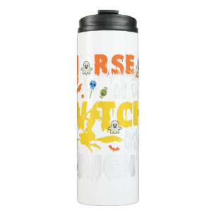 Retro Chihuahua Pumpkin Vintages Halloween-Kostüm Thermosbecher