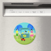 Retro Children's Lemonade Stand Magnet (In Situ (Geschirrspüler))