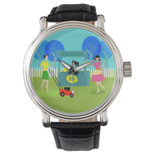 Retro Children's Lemonade Stand Watch Armbanduhr