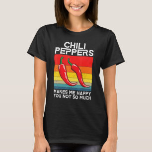 Retro Chili Paprika Rot Heiße Scharfe Paprika Esse T-Shirt