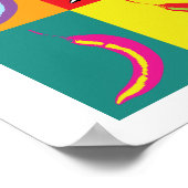 Retro Chili Pop Kunst, Küche Küche Printing Poster (Ecke)