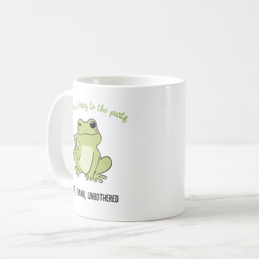 Retro Chill Frog Anpassbare Persönliche Tasse (Vorderseite Links)