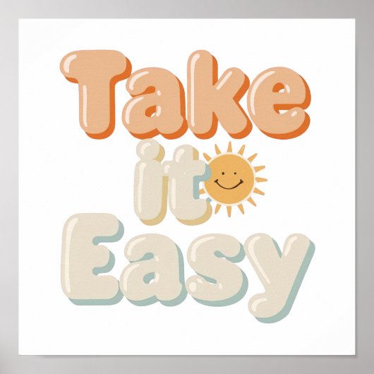 Retro Chill Out Good Vibes Poster (Vorne)