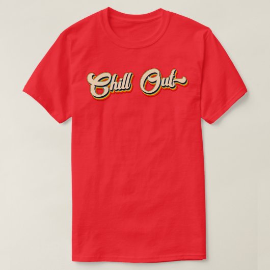Retro Chill Out Urlaub T-Shirt (Design vorne)