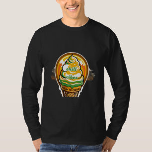 Retro Chill Vibes Eiscreme Aufkleber - Sommer Sonn T-Shirt