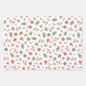 Retro Chillin' mit meinen Schneemassen Weihnachten Geschenkpapier Set (Vorderseite)