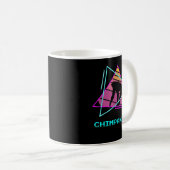 Retro Chimpanzee Chimpanzes Kaffeetasse (VorderseiteRechts)