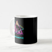 Retro Chimpanzee Chimpanzes Kaffeetasse (Vorderseite Links)