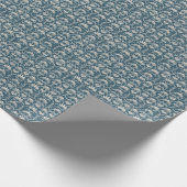 Retro-China Spiralfloral Antique Geschenkpapier (Ecke)