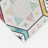 Retro-chinesische Schachbrett Fleecedecke (Ecke)
