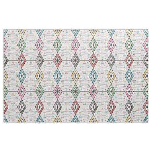 Retro-chinesische Schachbrett Stoff (Fat Quarter (45,7 x 55,9 cm))
