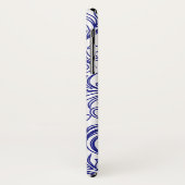 Retro Chinoiserie Blau und Weiß Muster Case-Mate iPhone Hülle (Hinten/Links)