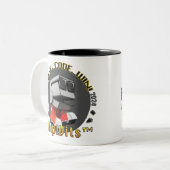 Retro ChipWits-Tasse Zweifarbige Tasse (Vorderseite Links)