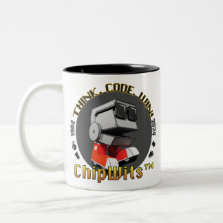 Retro ChipWits-Tasse Zweifarbige Tasse
