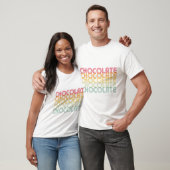 Retro Chocolate Rainbow Color T - Shirt (Unisex)