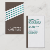 Retro-Cholocat-Streifen Visitenkarte (Vorne/Hinten)