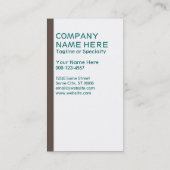 Retro-Cholocat-Streifen Visitenkarte (Rückseite)