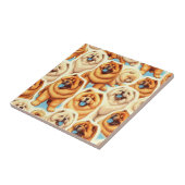 Retro Chow-Chow Nahtloses Muster Fliese (Seite)