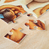 Retro Chow-Chow Nahtloses Muster Puzzle (Seite)