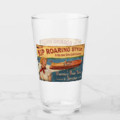 Retro Chris Craft Wood Cobra Boat Werbung Glas (Vorderseite)