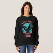 Retro Christian Eagle Keep The Faith Bible Verse R Sweatshirt (Vorne ganz)