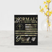 Retro Christian Normal Isnt Coming Back Jesus Redl Karte (Gelbe Blume)