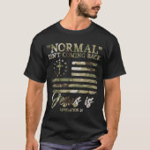 Retro Christian Normal Isnt Coming Back Jesus Redl T-Shirt (Vorderseite)