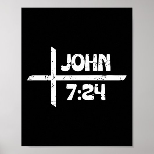 Retro Christlich Und Tätowiert John 724 - Front un Poster (Vorne)