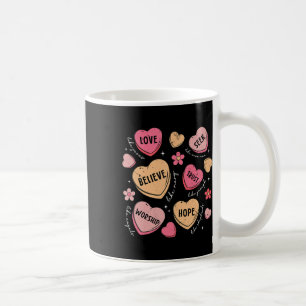 Retro Christlich Valentine Candy Heart Jesus Valen Kaffeetasse