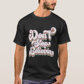 Retro Christliche Typografie T - Shirt (Vorderseite)