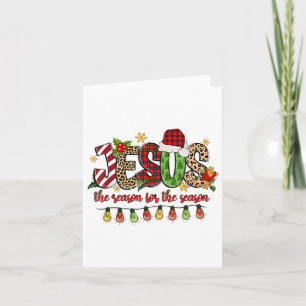 Retro Christliche Weihnachten ist der Grund für di Karte