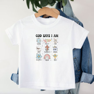 Retro Christlicher Gott sagt ich bin Ostern Kleinkind T-shirt