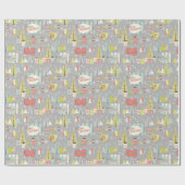 Retro Christmas 1958 Geschenkpapier (Flach)